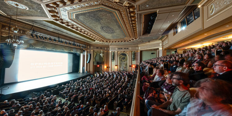 Audience watches a film at the Virginia Film Festival (VAFF)