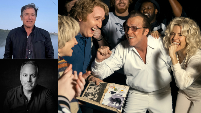 David O. Russell with actors from his film about Madden
