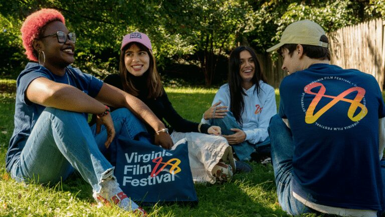 Friends at the Virginia Film Festival enjoying a sunny day